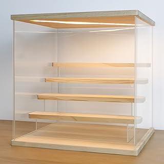 Skihd vitrine acrylique à 5 niveaux avec support de lumière led