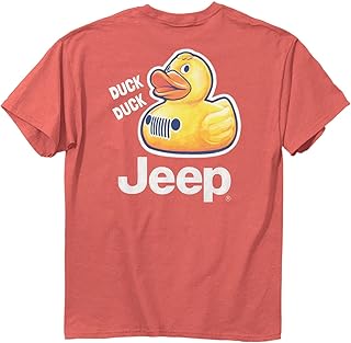 T-shirt à manches courtes pour homme pocket duck duck, rose |