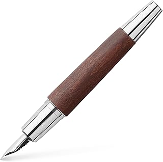 Stylo plume faber-castell i-motion avec pointe en bois, f, marron foncé