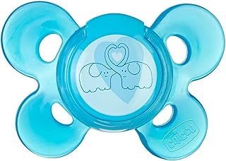 Sucette chicco physio comfort en silicone, bleue (6m + )
