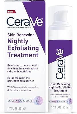 Sérum visage anti-âge cerave avec acide glycolique, acide lactique et céramides | correcteur