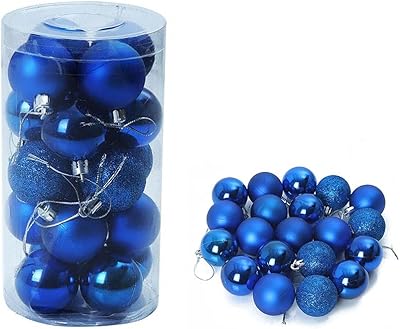 Yatay 20 pièces boules d'arbre de noël incassables pour les décorations saisonnières de festivals, de célébrations et de vacances - boules à paillettes, mates et scintillantes (bleu) – Photo produit Dakar Sénégal – Livraison rapide Yatay 20 pièces boules d'arbre de noël incassables pour les décorations saisonnières de festivals, de célébrations et de vacances - boules à paillettes, mates et scintillantes (bleu). Diaytar Sénégal : La marketplace qui pense à votre porte-monnaie