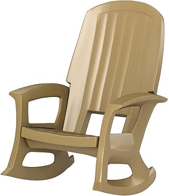 Chaise à bascule extra large en plastique recyclé simco plastics, chaise à bascule