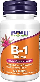 Now foods vitamine b-1, 100 mg, 100 gélules
