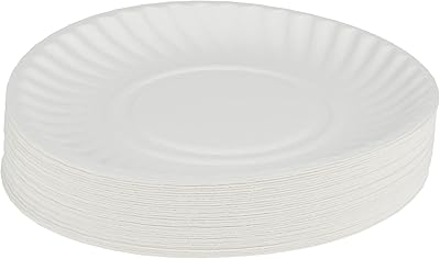 Assiette en papier falcon, taille 7 pouces, blanc. Diaytar : Des offres irrésistibles chaque jour