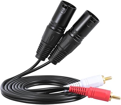 Câble audio stéréo babypski 1,5 m/5 pieds double prise xlr mâle vers double prise rca mâle pour contrôleur mx et amplificateur de microphone. Des économies substantielles vous attendent sur Diaytar