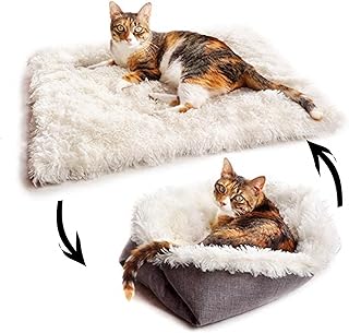 Lit pour chat pliable et convertible d'intérieur team, nid et tapis de couchage