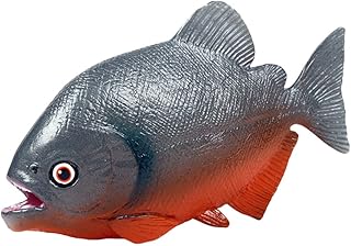 Modèle de poisson de rivière piranha animaux de l'océan jouets simulation statue