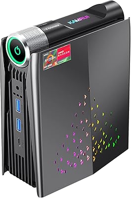 Mini pc de jeu amd ryzen 5 5600u camroy jusqu'à 4,2 ghz, windows