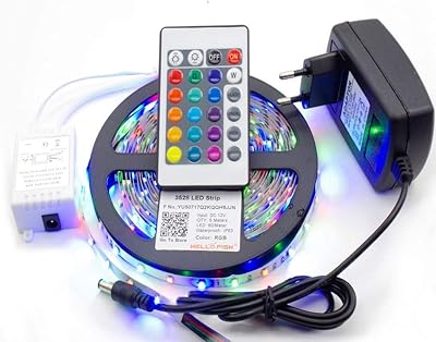 Bande led rvb étanche avec lumière flexible 3528 5m 300 led smd