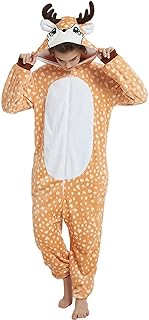 Pyjama une pièce yb osana deer avec fausse fermeture éclair pour fête
