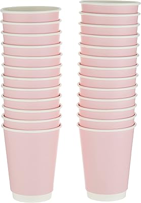 Tasses à café jetables en papier double paroi snh packing, 25 pièces, capacité