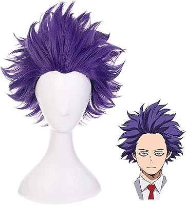 Bonnets de cheveux pour femmes my hero academia shinsou hitoshi shinso perruque, boku