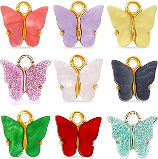 Amzoya 30 pièces breloques papillon élégantes, 5 couleurs mélangées breloques papillons en acrylique pendentifs porte-clés pendentif collier pour femmes filles fabrication de bijoux faits à la main. Trouvez tout ce dont vous avez besoin sur Diaytar Sénégal
