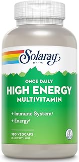 Gélules solaray one daily multi-vita-men haute énergie 180 gélules