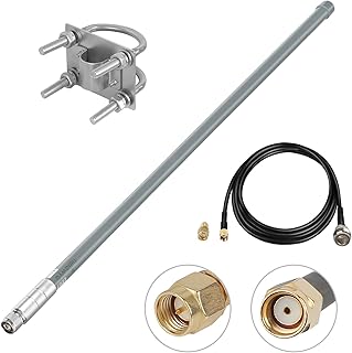 Antenne nelawya lora 58 dbi type n mâle lorawan pour rak