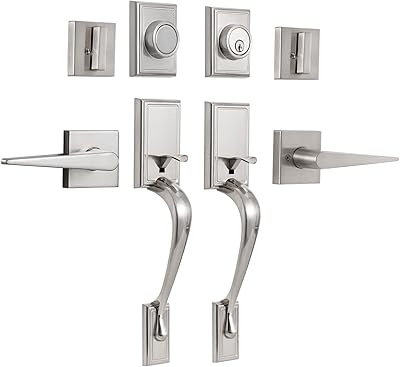 Ensemble de serrures de porte double neutype, ensemble de poignées de porte avant