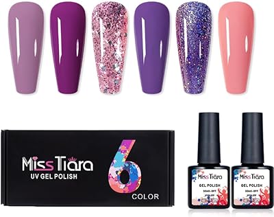 Kit de vernis à ongles gel diy miss tiara avec lumières uv