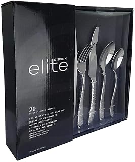 Ensemble de couverts en acier inoxydable gibson elite ambassador pour quatre (20 pièces)
