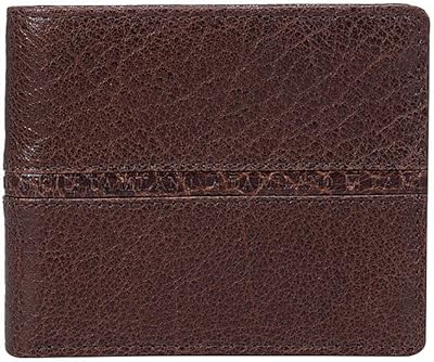 Portefeuille en cuir marron pour homme (mw-10042ol), marron, taille unique