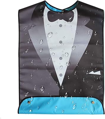 Bavoirs pour adultes, bavoir bandana imperméable pour personnes âgées, bavoirs de protection réglables
