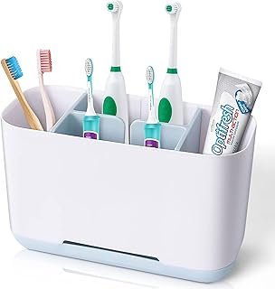 Porte-brosse à dents de salle de bain relatek, grand porte-brosse à dents électrique