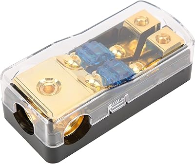 Bloc de distribution d'alimentation, porte-fusible d'alimentation audio pratique 60 a, protection 1 en