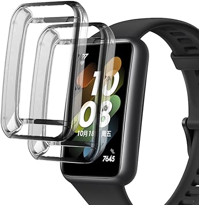 【2 pièces】t-tercelli coque de protection complète compatible avec huawei band 6/7/honor 6, coque de remplacement d'écran en tpu souple résistant à la chaleur pour huawei band 7/honor 6 (transparent). Diaytar : L'e-commerce accessible à tous les Sénégalais