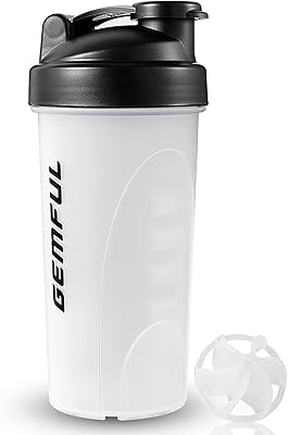 Bouteille shaker protéinée étanche sans bpa, tasse de mixage de 700 ml