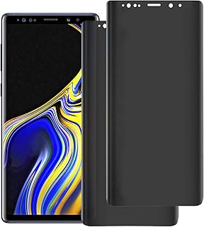 Protecteur d'écran en verre de confidentialité compatible avec samsung galaxy note 9, protecteur