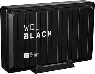 Disque dur de jeu noir d10 de western digital, capacité de 8 to