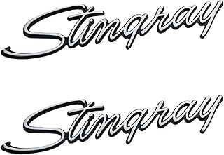 2 pièces de rechange pour autocollants de voiture stingray pour corvette c3 chromée