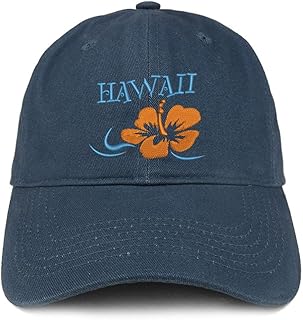 Trendy apparel shop casquette de baseball brodée en coton doux avec motif hawaïen