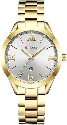 Montre décontractée pour femme, analogique, acier inoxydable - 9007