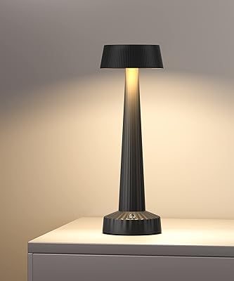 Lampe de table de patio extérieure rechargeable galvide à piles 5000 mah, corps