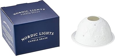Bougeoir chauffe-plat nordic lights ensemble abat-jour et assiette forme papillon table de salle