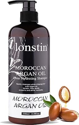 Shampoing hydratant lonstein à l'huile d'argan, shampoing capillaire pour hydrater et réparer