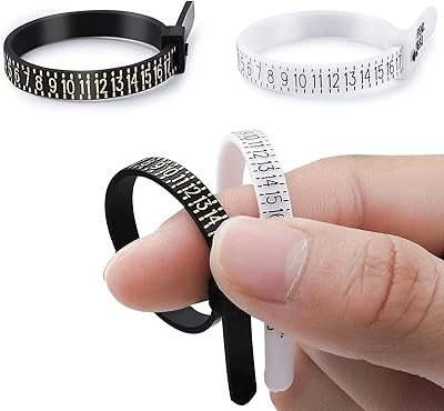 Ensemble d'outils de taille de bague en plastique solva 1-17 outil plastique