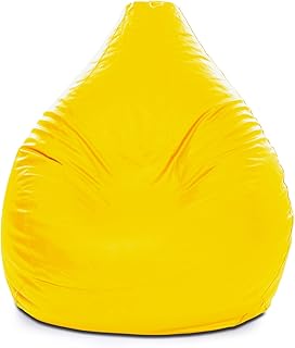 Pouf poire en plastique pvc avec remplissage de lux decora, taille 90 x