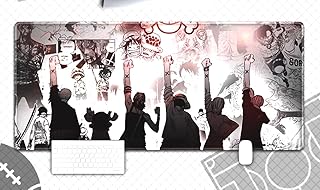 Grand tapis de souris de jeu au design animé, grand tapis de souris