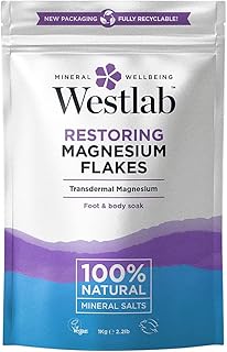 Flacons de bain revitalisants au magnésium waste lab avec sels minéraux 100 %