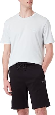 Short headlo curved regular fit en matières mélangées pour homme avec logo incurvé