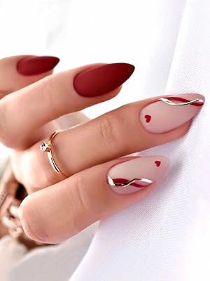 Faux ongles rouges à presser, 24 pièces pour femmes, faux ongles de taille
