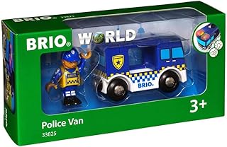 Camion de police multicolore brio world, 3,5 x 8,8 x 1,9 pouces