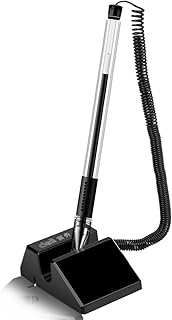 Stylo antidérapant deli, stylo sûr avec chaîne et porte-stylo adhésif pour fournitures