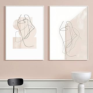 Toile abstraite beige affiches bohème abstraites peintures bohèmes abstraites neutres pour la maison