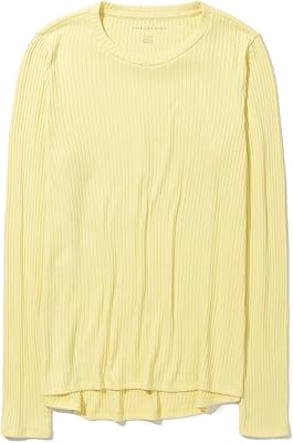 T-shirt slim en velours à manches longues et col rond pour femme