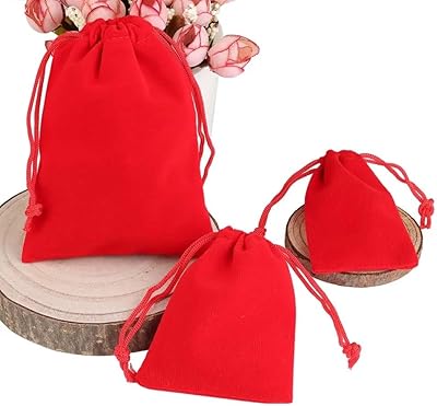 10 pièces sacs potli en velours avec cordon de serrage pour mariage, anniversaire