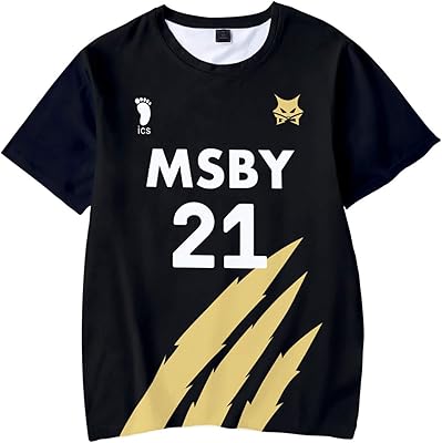 Coshero black jackals t-shirt homme halloween anime cosplay costume schweiden bokuto msby