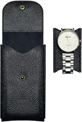 Boîtier de montre en cuir kh, pochette de montre, boîte de protection, motif
